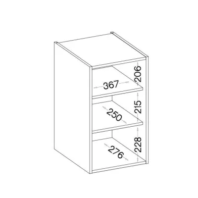 Meuble haut 1 porte battante - Décor chene sonoma - L 40 x P 31,6 x 7