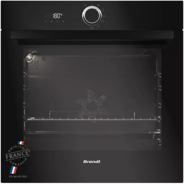 Four électrique encastrable Pyrolyse chaleur tournante BRANDT BXP5560B - Noir - 73L - A+ - Multifonction