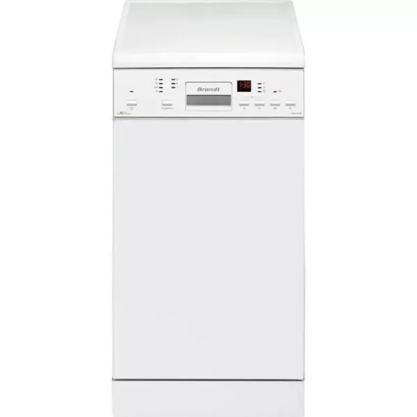 Lave-vaisselle pose libre BRANDT DFS1010W - 10 couverts - Induction - L45cm - 47dB - Blanc