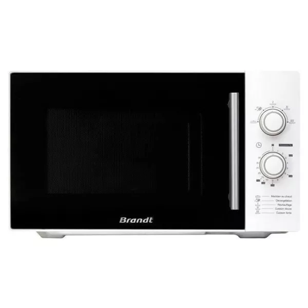 Micro-ondes monofonction BRANDT SM2602W - Blanc - 26 L - 5 niveaux de puissance - Puissance restituée 900 W