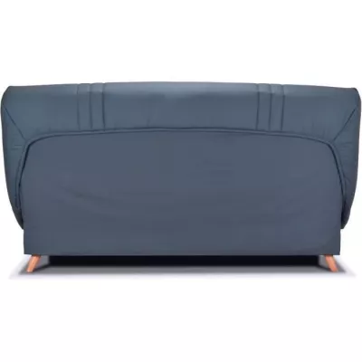 COMFORT BULTEX Banquette clic - Tissu bleu + Coussins déco jungle - L