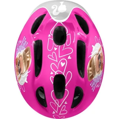 Casque + Coudieres/Genouilleres STAMP - Barbie - Rose - Enfant