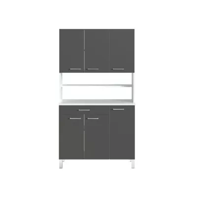 TACOMA Buffet de cuisine L 100 cm - gris mat