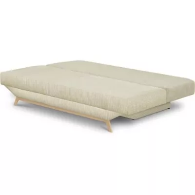 Banquette convertible 3 places - Coffre de rangement - Tissu velours c