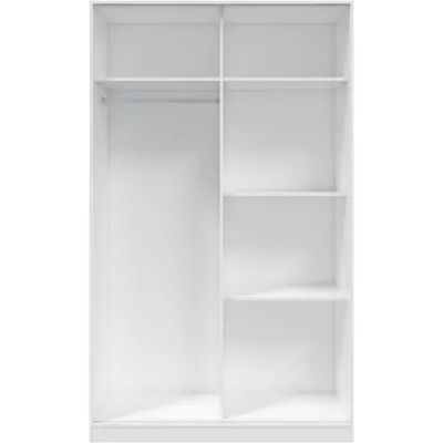 Armoire TOP - Décor blanc artik et chene nodi - 2 Portes coulissantes