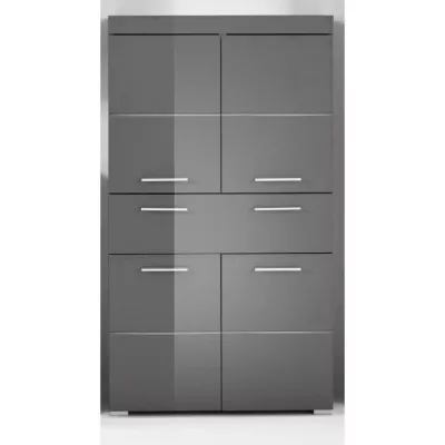 AMANDA double column - 4 doors + 1 drawer - L73 x D31 x H130 cm - Gr