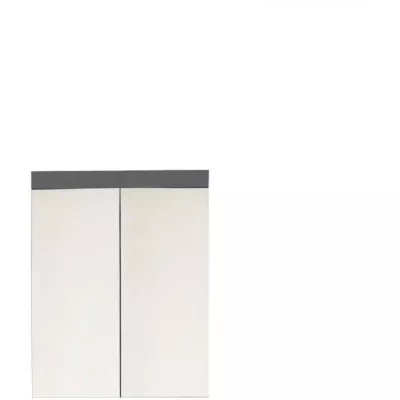 Bathroom mirror cabinet - AMANDA - 2 mirror doors - Grey - 60