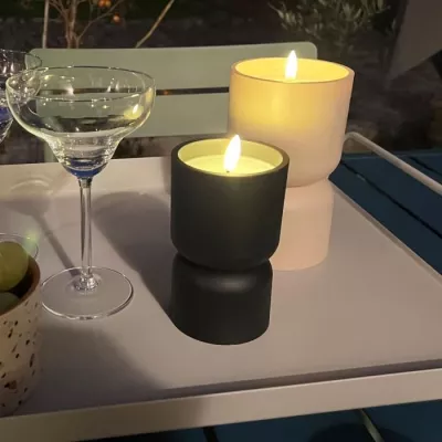 Lampe de table d'extérieur - BRILLIANT - LOVERE - Forme bougie - Plas