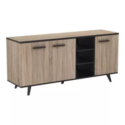 Ensemble meuble TV table basse buffet WAYNE - Mélaminé - Style scand