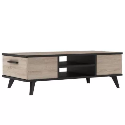 Ensemble meuble TV table basse buffet WAYNE - Mélaminé - Style scand