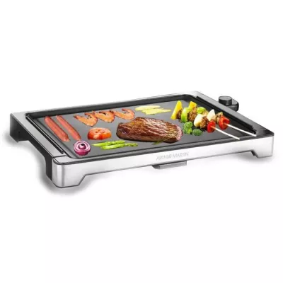 Arthur Martin Electric Plancha - Powerful 2000W - 47cm x 37cm