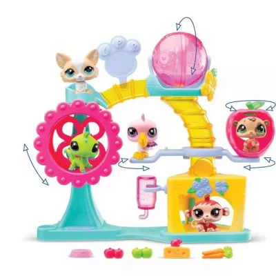 BANDAI Littlest Pet Shop Fun Factory Set - 2 Animals & Accessories