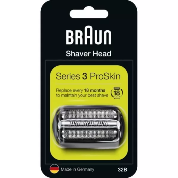 Replacement head for Braun Series 3 ProSkin black electric shaver - Model 32B