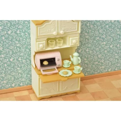 Create a catchy meta title for product Miniature Figurines - SYLVANIAN FAMILIES - Dining room - Complete set to furnish a dining