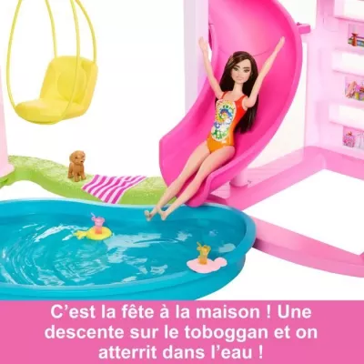 Ultimate Barbie Dream House with Pool and Slide - HMX10