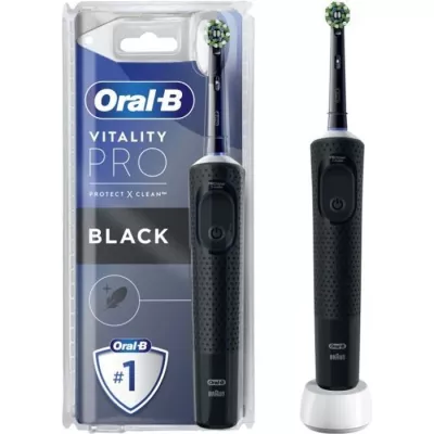 Brosse à Dents Électrique Noire Oral-B Vitality Pro - Performances exceptionnelles