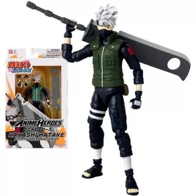 Anime Heroes Figurine: Bandai Naruto Shippuden Kakashi Hatake - 17 cm