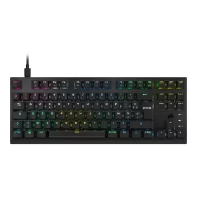 Clavier Corsair Gaming Méca-Optique K60 RGB PRO TKL OPX - Compact et Puissant