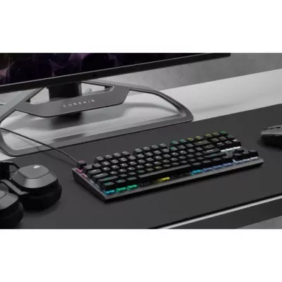 Clavier Corsair Gaming Méca-Optique K60 RGB PRO TKL OPX - Compact et Puissant