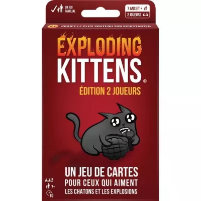 Découvrez Exploding Kittens 2 Joueurs - Un jeu de société explosif !