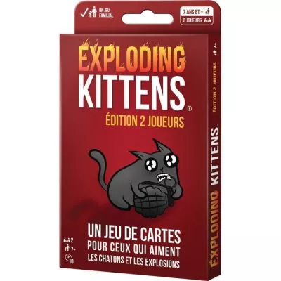 Découvrez Exploding Kittens 2 Joueurs - Un jeu de société explosif !