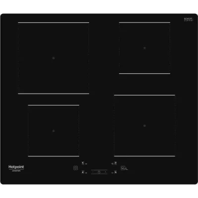 Table de cuisson induction HOTPOINT - Puissance 7200 W - L60 cm - Revêtement verre noir