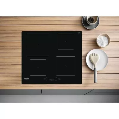 Table de cuisson induction HOTPOINT - Puissance 7200 W - L60 cm - Revêtement verre noir