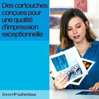 Pack de 4 cartouches d'encre authentiques pour HP OfficeJet Pro 9010 / 9020 - Couleurs vives