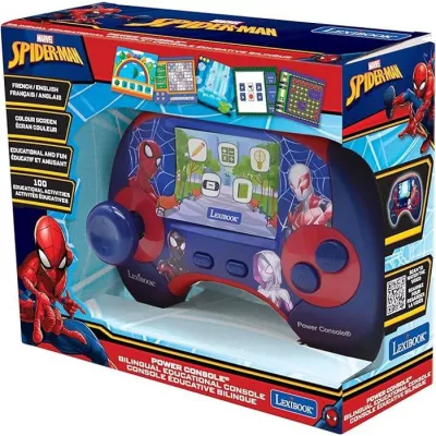 Console éducative bilingue Spider-Man avec écran LCD FR-EN