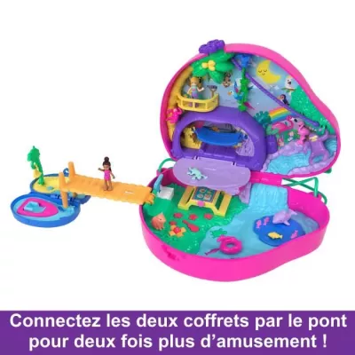 Polly Pocket-La Famille des Laisseux-Coffret 2 in 1, toy travel HRD40