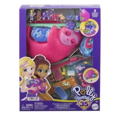 Polly Pocket-La Famille des Laisseux-Coffret 2 in 1, toy travel HRD40