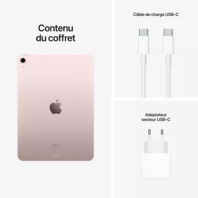 Apple - iPad Air (2022) - 10,9 - WiFi  - 64 Go - Rose