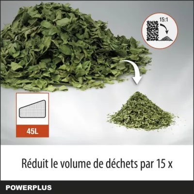 Dual Power 3-en-1 Souffleur de Feuilles a Batterie POWDPG75270 - 40 V, 210 km/h, sans Batterie ni Chargeur