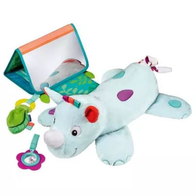 Ravensburger -PLAY + - Activity cushion 3in1 rhinceros - Des la naissance - French version - 34010