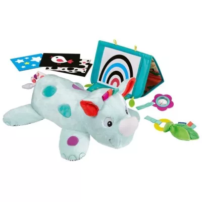 Ravensburger -PLAY + - Activity cushion 3in1 rhinceros - Des la naissance - French version - 34010