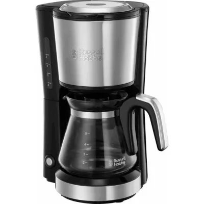 RUSSELL HOBBS 24210-56 Cafetiere Filtre 625ml Compact Home, Café Rapide en 7mn, Cuillere Dosette, Maintien au Chaud - Inox Bros