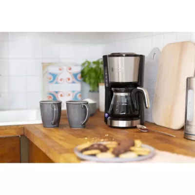 RUSSELL HOBBS 24210-56 Cafetiere Filtre 625ml Compact Home, Café Rapide en 7mn, Cuillere Dosette, Maintien au Chaud - Inox Bros