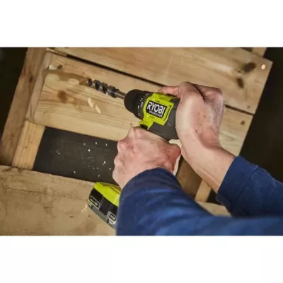 RYOBI - Perceuse-visseuse a percussion BRUSHLESS 18V ONE+ 54 Nm - 2 batteries 4 & 2 Ah, chargeur & sac de transport - RPD18BL1-2