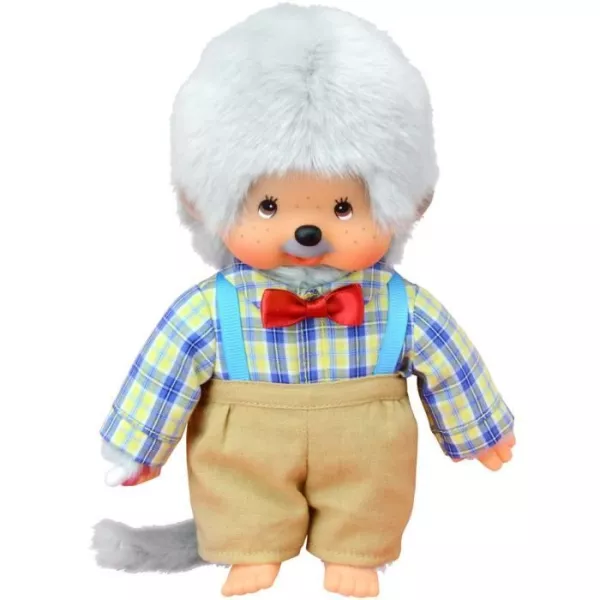 Peluche Monchhichi Papi 20 cm - BANDAI - Pour Enfant Garçon - Gamme Plush