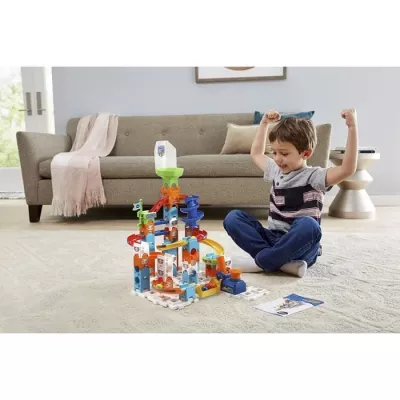 VTECH Marble Rush Ball Circuit - Adventure Set S100 - 61 pieces and 5 MarbleBilles included