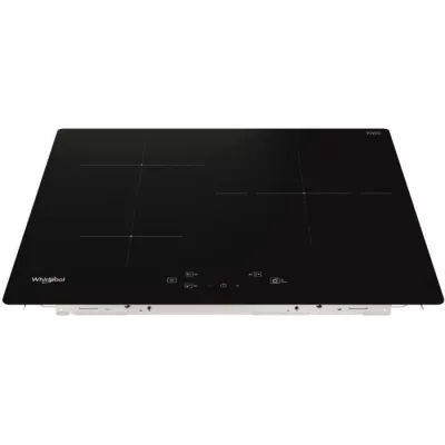 Whirlpool WSQ1160NE table de cuisson induction - 3 foyers - 7200W - L 5,4 cm x P51 cm - verre - noire