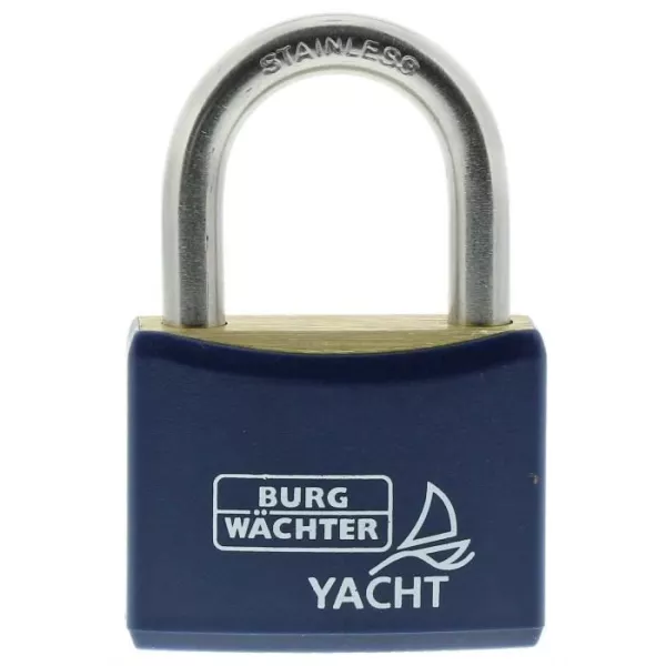 Set of 2 padlocks - BURG WACHTER - DUO 460 Ni 40 SB - Marine stainless steel, double locking