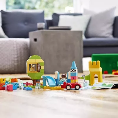 LEGO 10914 DUPLO The deluxe brick box, Building Game with Storage, Educational Toy for 1 and a half year old babies