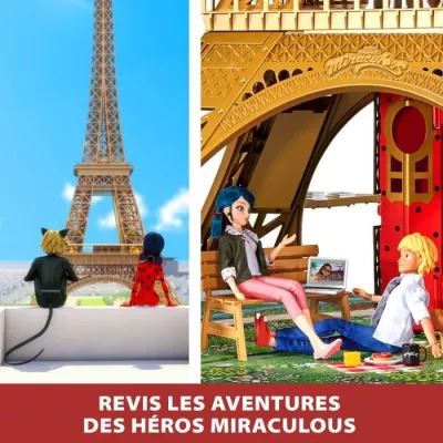 Playset deluxe Paris - BANDAI - Miraculous - Plus de 1,20 m avec accessoires