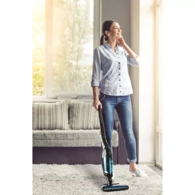 DOMO DO228SV - 2-in-1 Wireless Broom Vacuum - 2 Speeds - Cyclonic System - 40min Autonomy - System Wet Clean