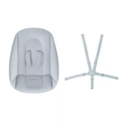 MAXI COSI Kit nouveau-né Chaise haute bois Nesta, De la naissance a 9kg, Beyond Sky Grey