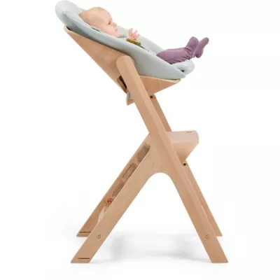 MAXI COSI Kit nouveau-né Chaise haute bois Nesta, De la naissance a 9kg, Beyond Sky Grey