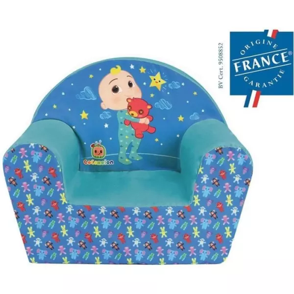 Fun house cocomelon armchair club for children origin france guarantee h.42 x W.52 x p.33 cm