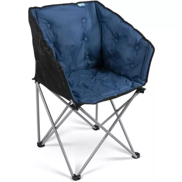 Folding chair - KAMPA - Tub Chair Midnight - Lightweight, padded, night blue, steel structure, transport bag, 120 kg support