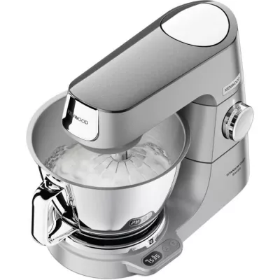 KENWOOD KVC85.124.SI - Robot pâtissier Titanium Chef Baker - 2 bols en inox 3,5L et 5L - Balance intégrée 6kg - Blender 1,8L